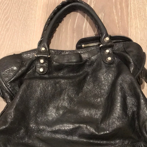 Real black balenciaga studded purse - Picture 2 of 11